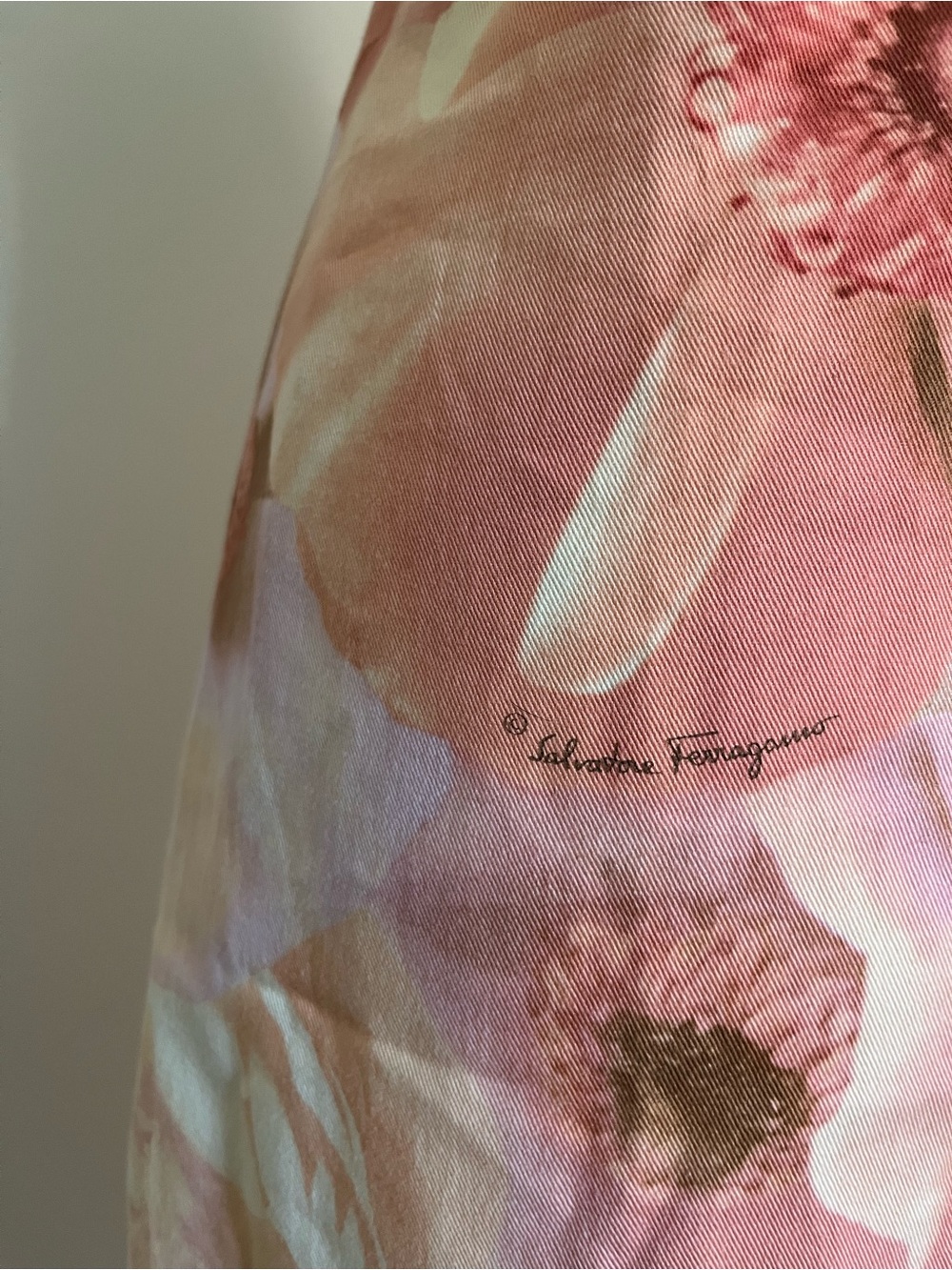 Vintage Salvatore Ferragamo Pink Floral Dress - Picture 3 of 6